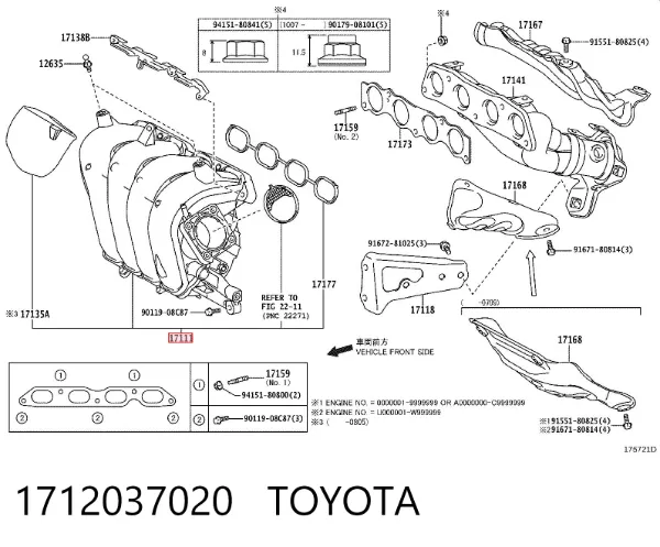 Colector de admisión Toyota Yaris SP90