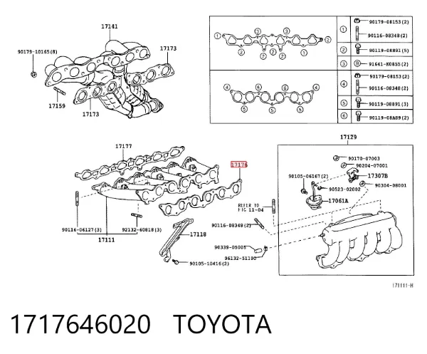 Junta de colector de admisión Toyota SUPRA 