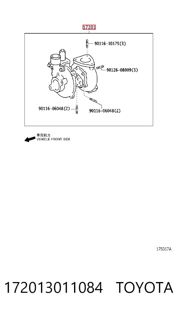 Turbocompresor 172013011084 Toyota