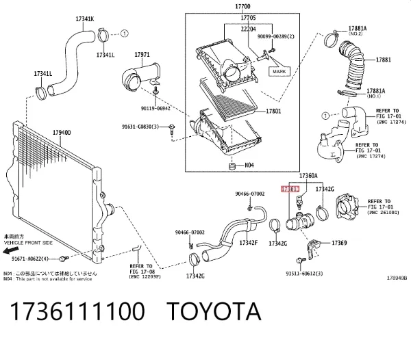  1736111100 Toyota