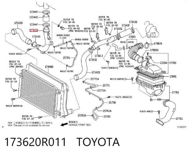  173620R011 Toyota