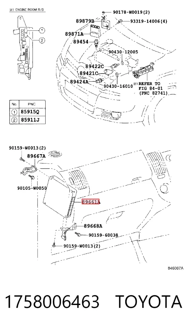 ECU Toyota Corolla VERSO
