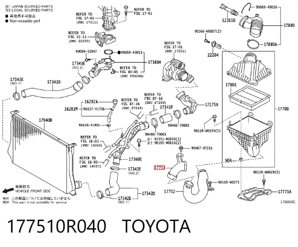  177510R040 Toyota