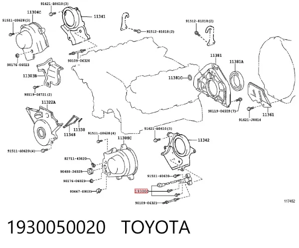 Sensor de árbol de levas 1930050020 Toyota