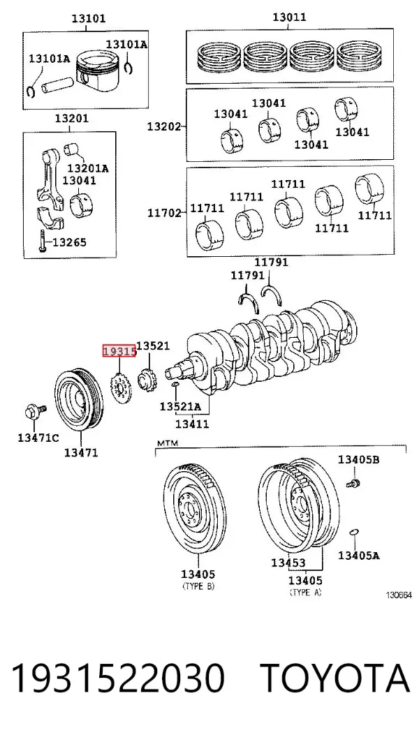  1931522030 Toyota