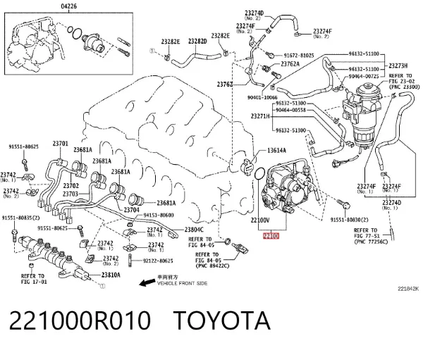 Bomba inyectora 221000R010 Toyota