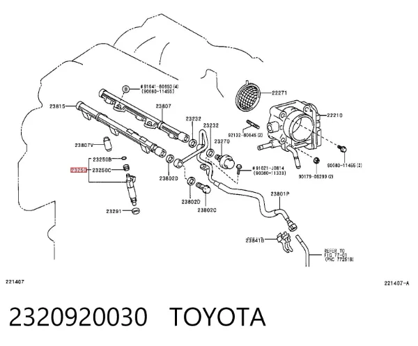 Inyector Toyota Camry V