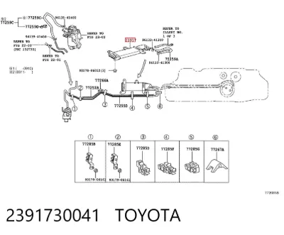 Radiador de enfriamiento de combustible TOYOTA 2391730041