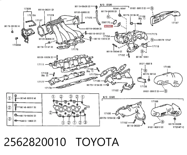  2562820010 Toyota