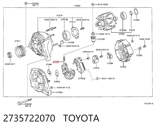  2735722070 Toyota