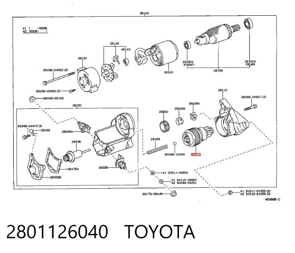 Bendix 2801126040 Toyota
