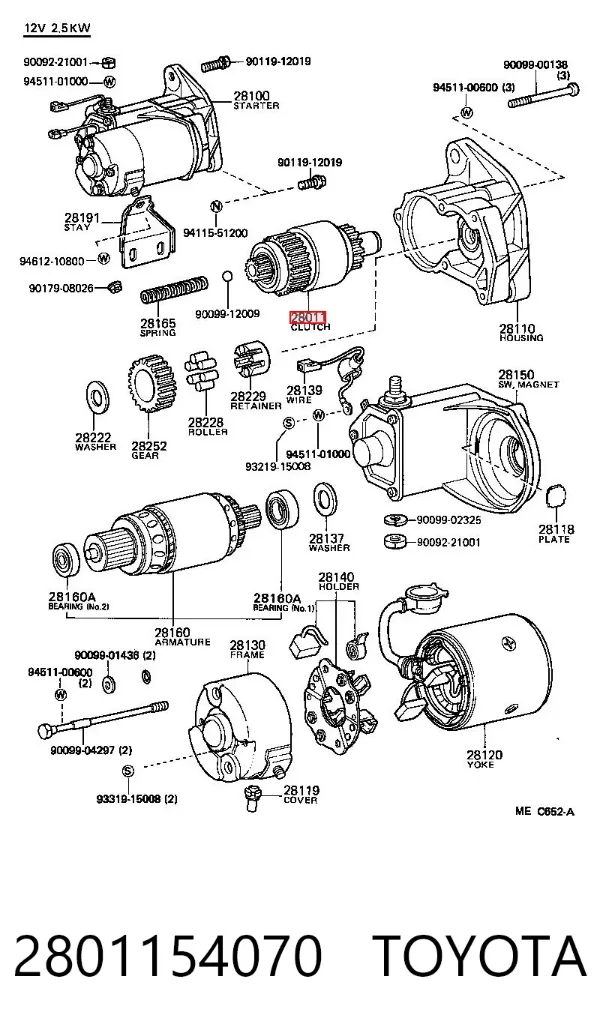 Bendix 2801154070 Toyota