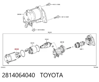 Escobilla de arranque TOYOTA 2814064040
