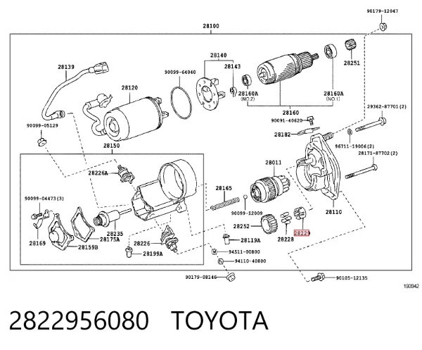  2822956080 Toyota