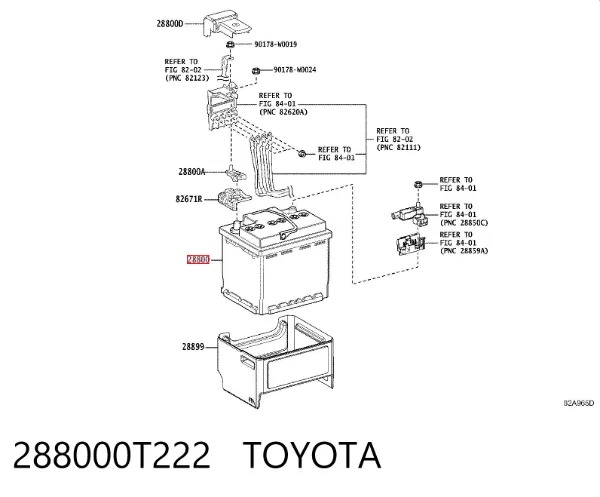 Batería 288000T222 Toyota