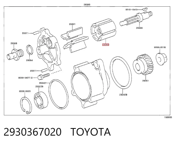  2930367020 Toyota