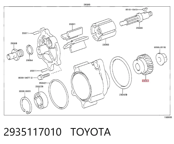  2935117010 Toyota