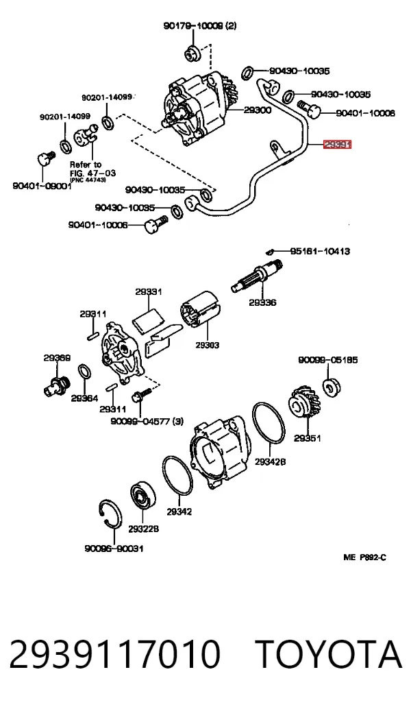  2939117010 Toyota