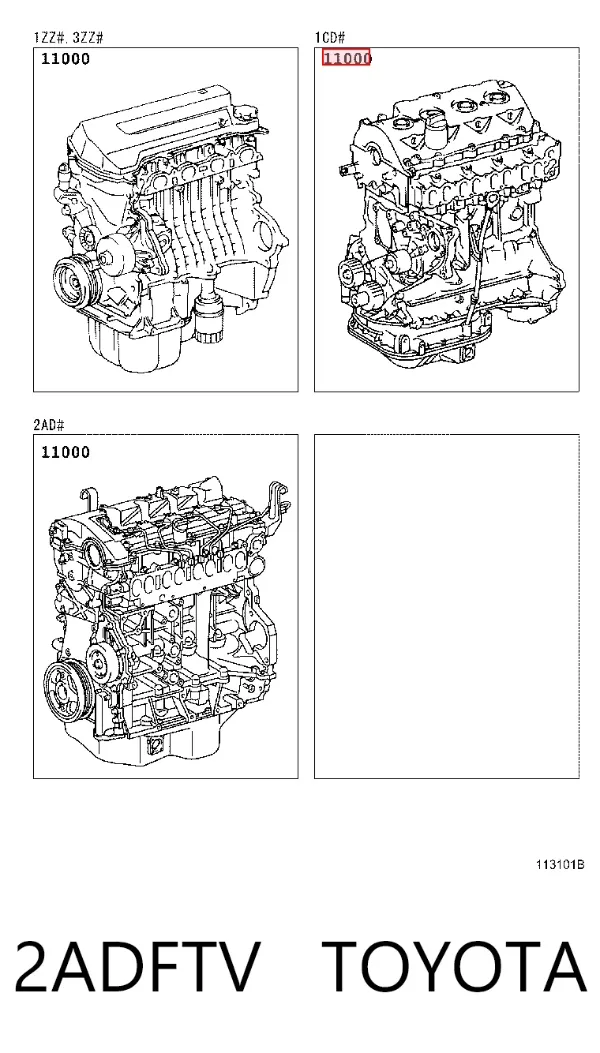 Motor completo 2ADFTV Toyota