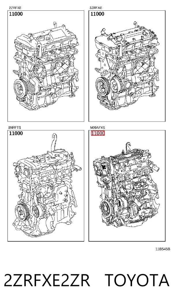 Motor completo 2ZRFXE2ZR Toyota