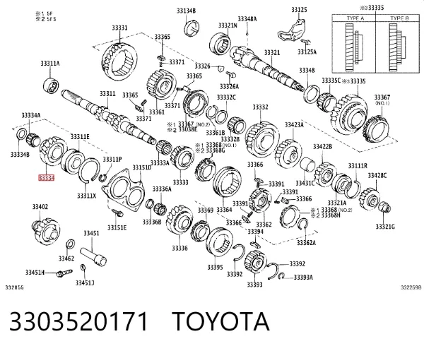  3303520171 Toyota