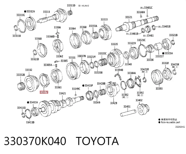  330370K040 Toyota