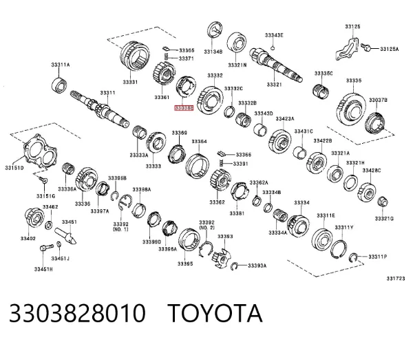  3303828010 Toyota