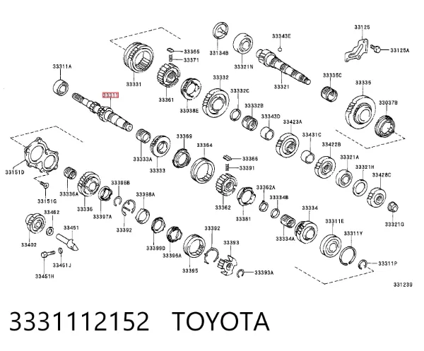  3331112152 Toyota