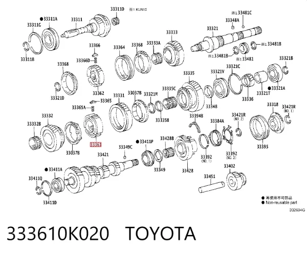  333610K020 Toyota