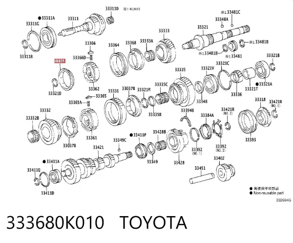 333680K010 Toyota