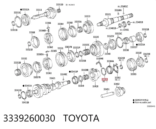  3339260030 Toyota