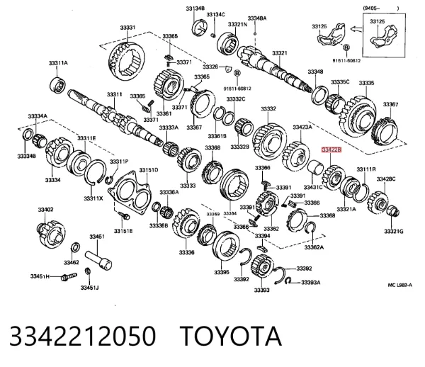 3342212050 Toyota