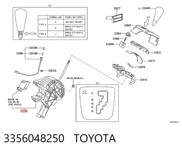 Palanca de cambios Lexus RX 300/330/350/400H
