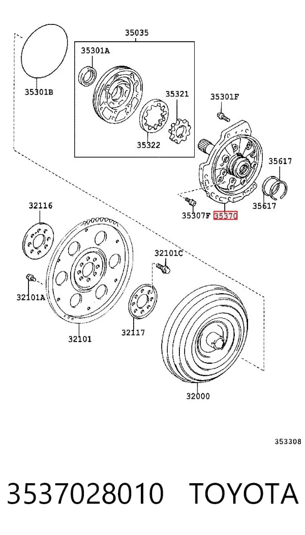  3537028010 Toyota