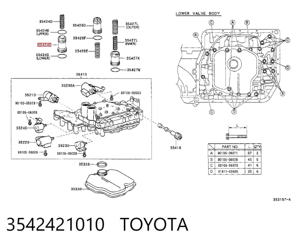  3542421010 Toyota