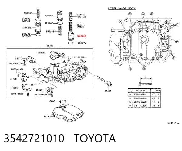  3542721010 Toyota