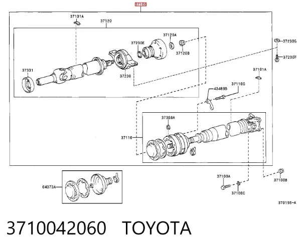 Cardán 3710042060 Toyota
