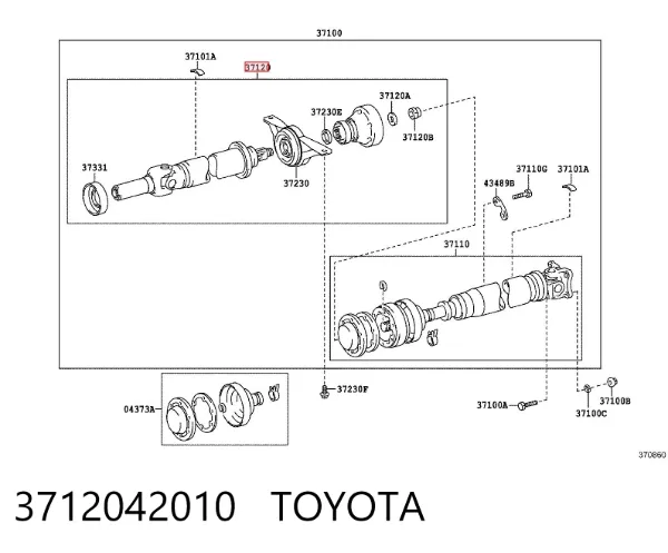  3712042010 Toyota