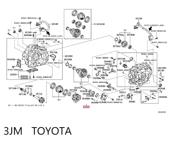 Caja de cambios automática 3JM Toyota