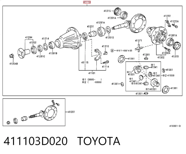 Grupo trasero Toyota Land Cruiser 90
