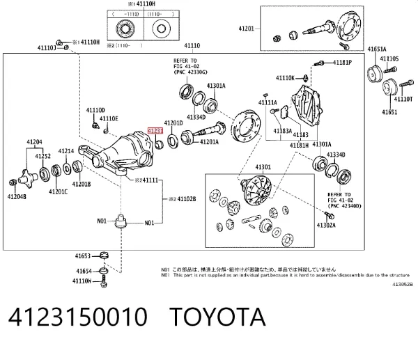  4123150010 Toyota