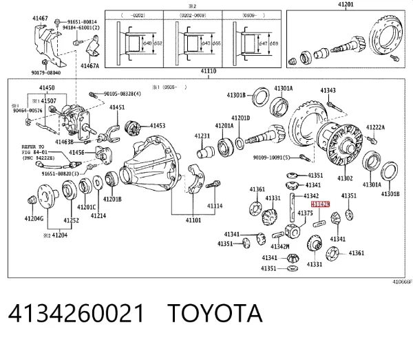 4134260021 Toyota
