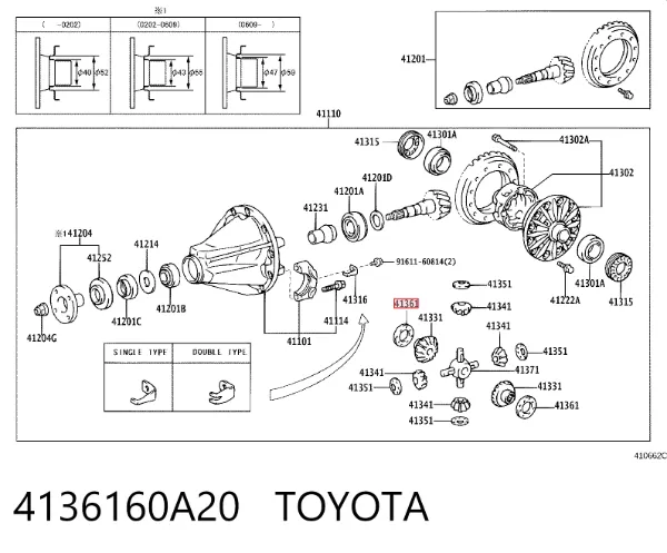  4136160A20 Toyota