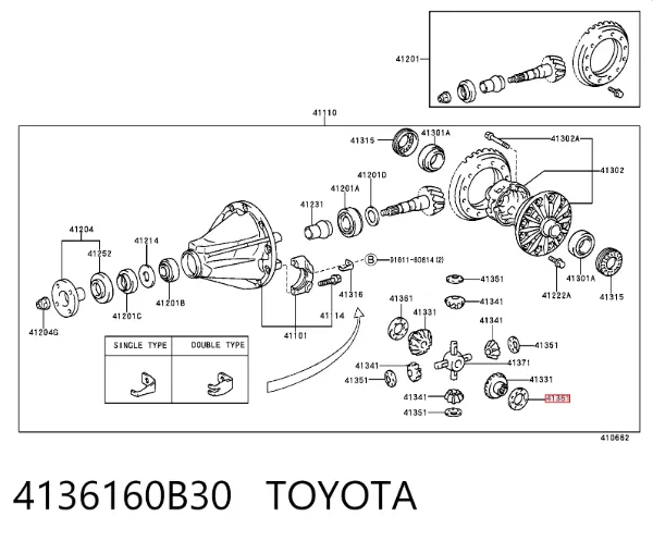  4136160B30 Toyota