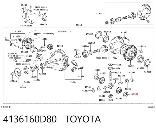  4136160D80 Toyota