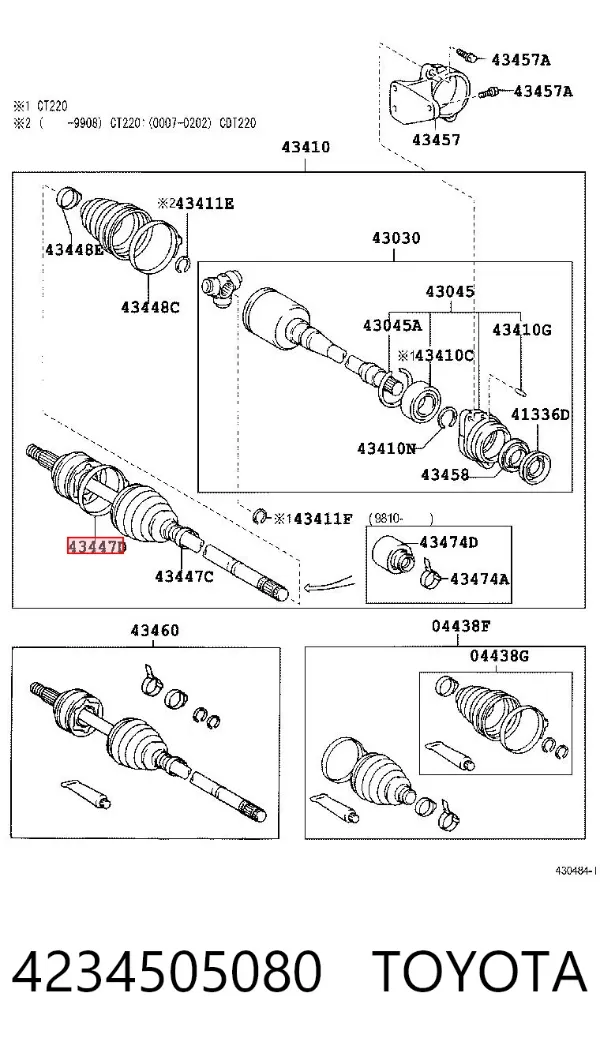  4234505080 Toyota