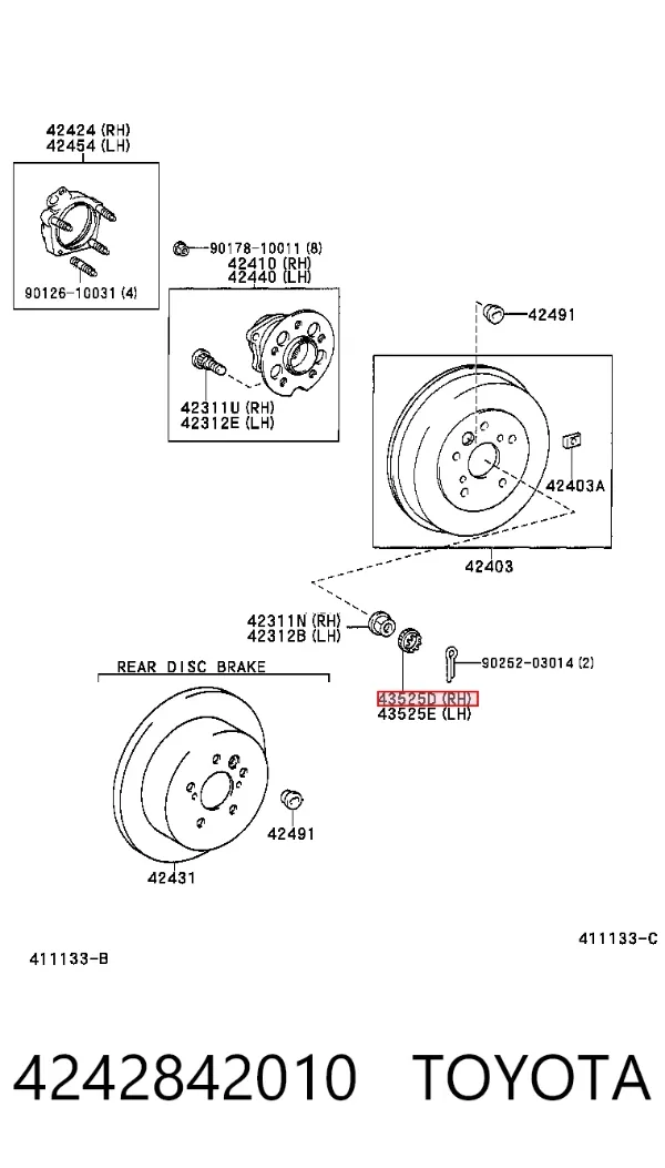  4242842010 Toyota