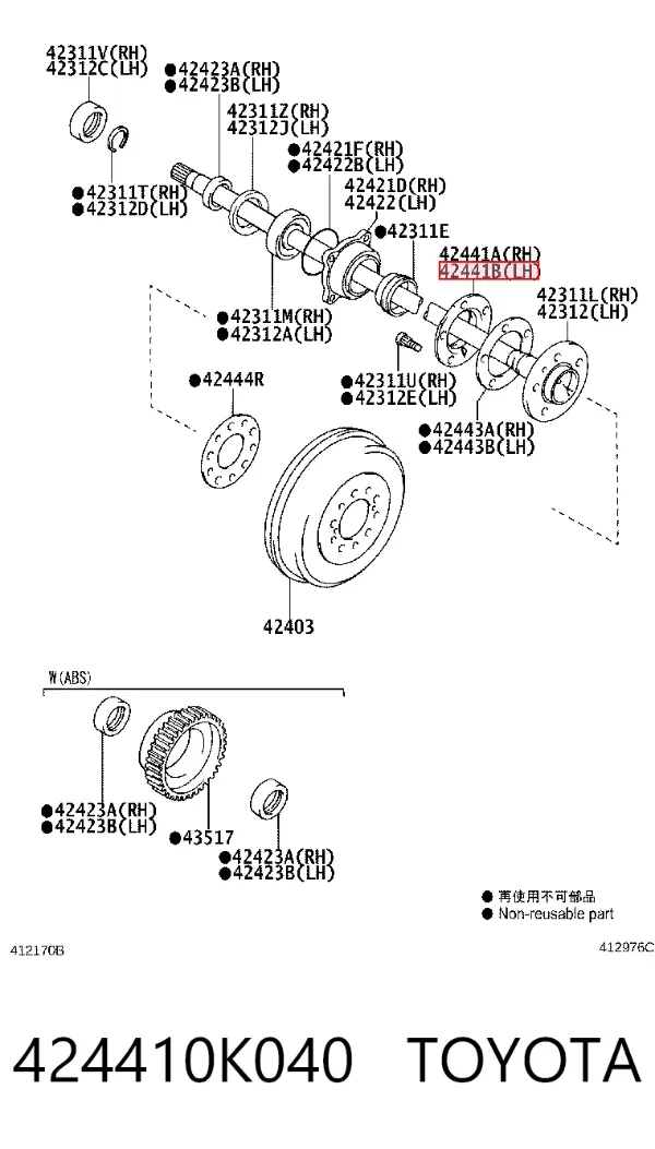  424410K040 Toyota