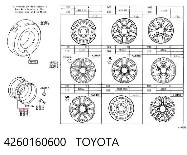  4260160600 Toyota