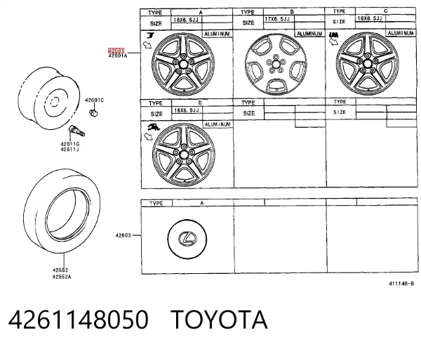  4261148050 Toyota